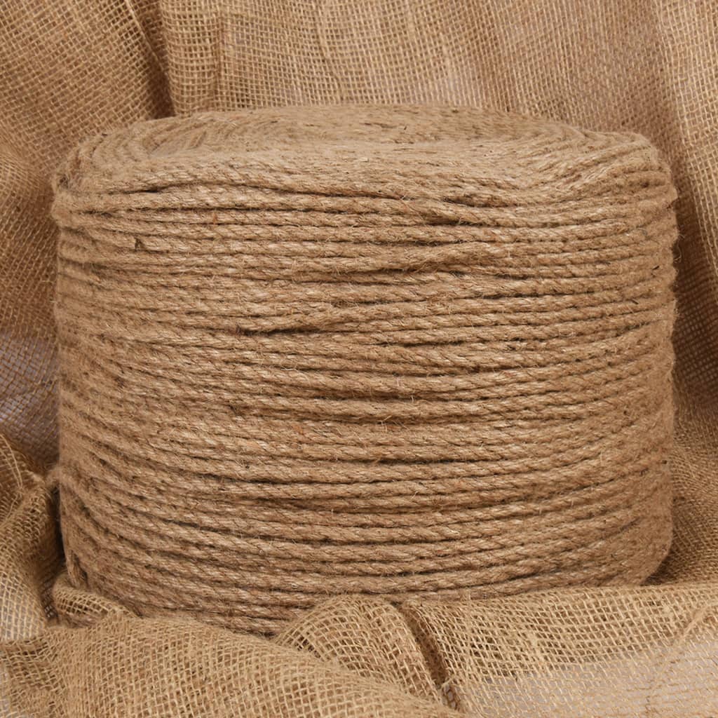 vidaXL Rope Jute Hemp Rope for Crafts Gardening Hammock Decorating 100% Jute