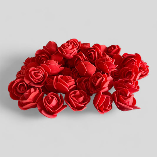 500 Pieces — 3cm Bulk Wholesale Foam Flowers for Crafts, Wedding, Shadowboxes, Gifts — Multiple Colors