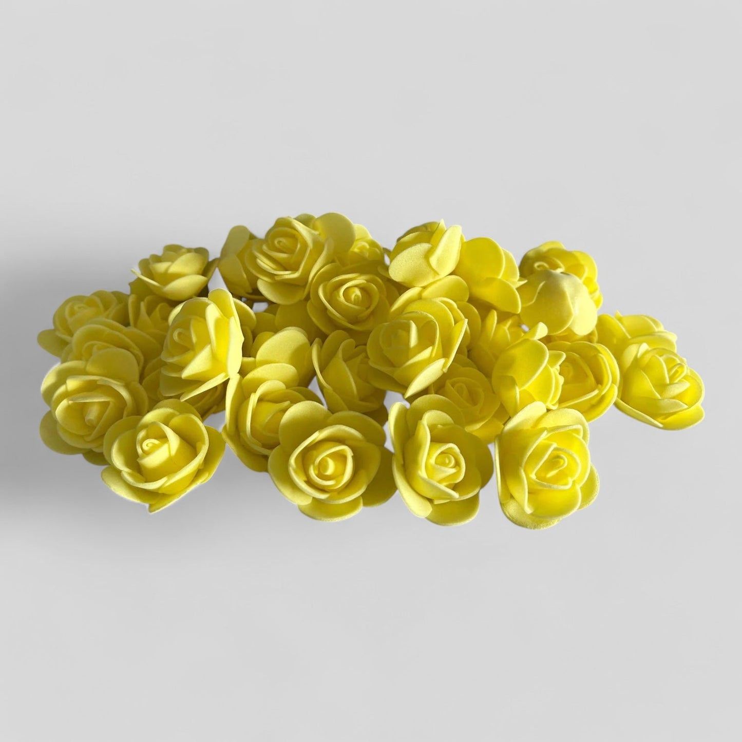 500 Pieces — 3cm Bulk Wholesale Foam Flowers for Crafts, Wedding, Shadowboxes, Gifts — Multiple Colors