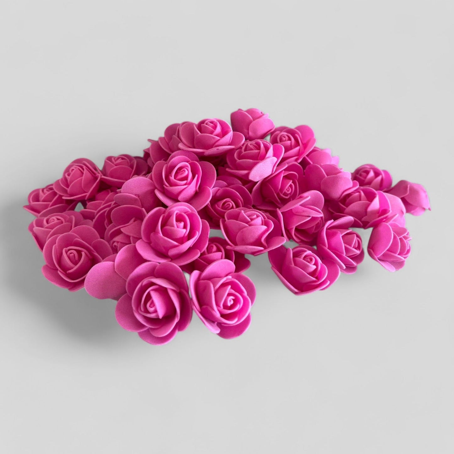 500 Pieces — 3cm Bulk Wholesale Foam Flowers for Crafts, Wedding, Shadowboxes, Gifts — Multiple Colors